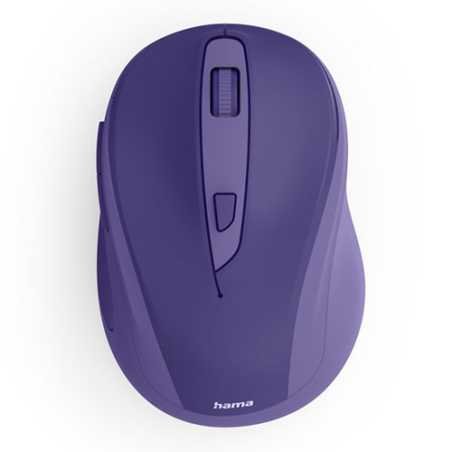 Hama WM-400 Compact Wireless Optical Mouse, 6 Buttons, 800-1600 DPI, Blue