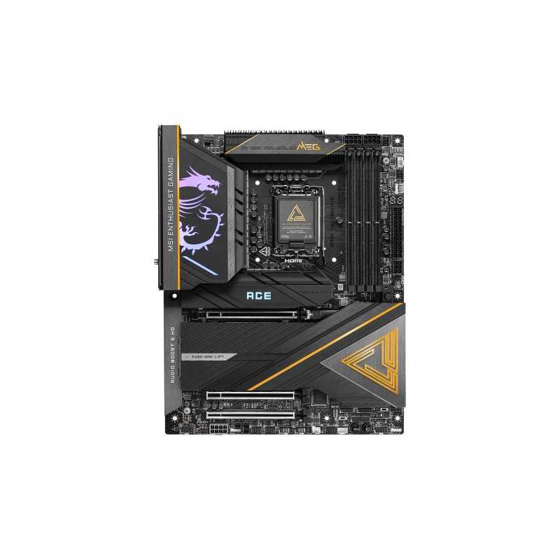 MSI MEG Z890 ACE, Intel Z890, 1851, ATX, 4 DDR5, HDMI, 2 TB4, Wi-Fi 7, 10G LAN, RGB, 5x M.2