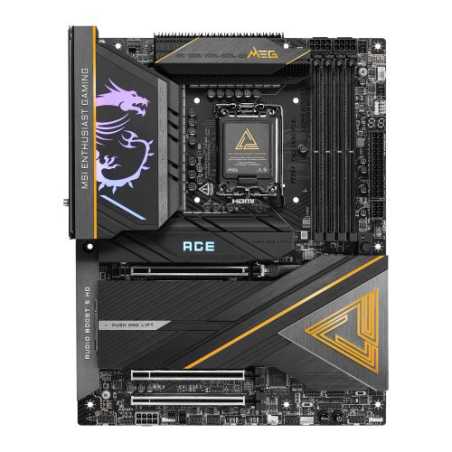 MSI MEG Z890 ACE, Intel Z890, 1851, ATX, 4 DDR5, HDMI, 2 TB4, Wi-Fi 7, 10G LAN, RGB, 5x M.2