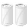 TP-LINK (DECO BE65) BE9300 Tri-Band Whole Home Mesh Wi-Fi 7 System, 2 Pack, 4x 2.5G Ports, MLO, Wireless/Wired Combined Backhaul