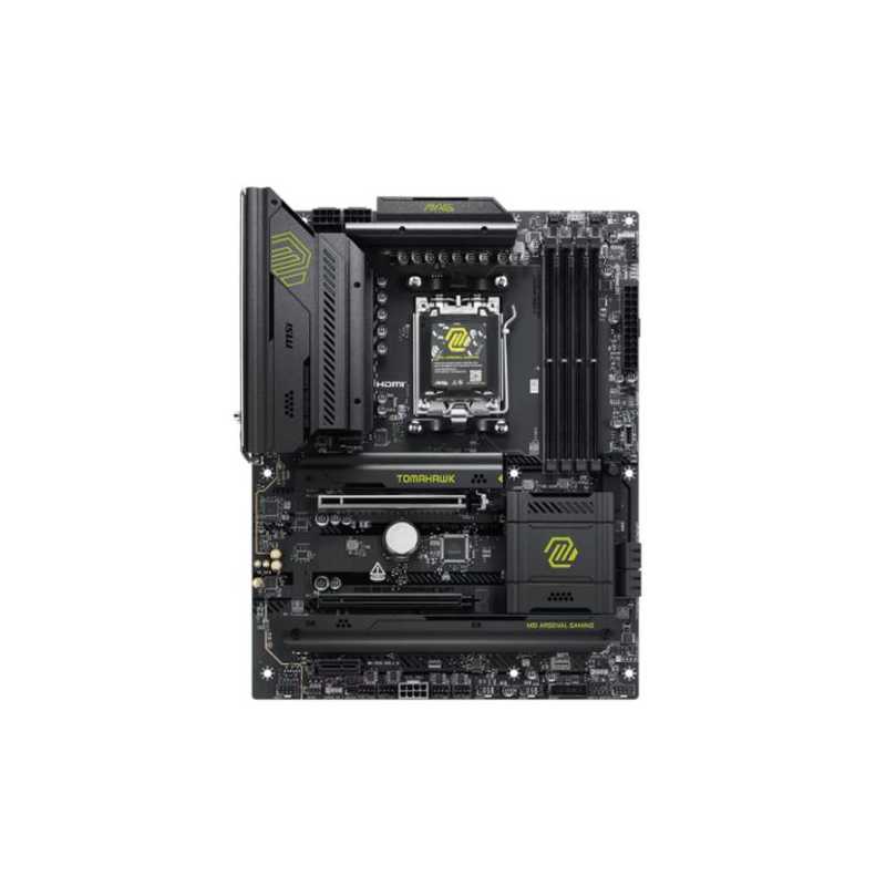MSI MAG B850 TOMAHAWK WIFI, AMD B850, AM5, ATX, 4 DDR5, HDMI, Wi-Fi 7, 5G LAN, 3x M.2