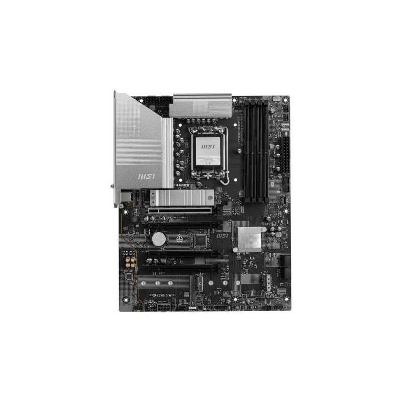 MSI PRO Z890-S WIFI, Intel Z890, 1851, ATX, 4 DDR5, HDMI, DP, TB4, Wi-Fi 7, 2.5G LAN, 3x M.2