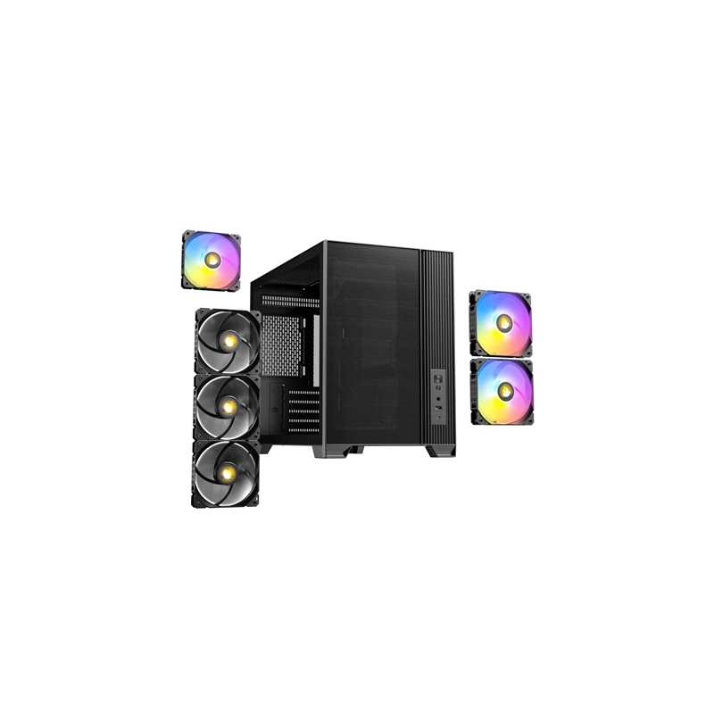 Antec FLUX M Mini Tower PC Case - Tempered Glass, Steel/Plastic, 6 PWM Fans, USB-C, Micro-ATX/ITX Compatibility