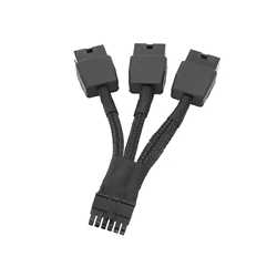 Replacement 12VHPWR 12+4Pin PCIE 5.0 to 3x8Pin (6+2P) Power Cable 10cm Braided