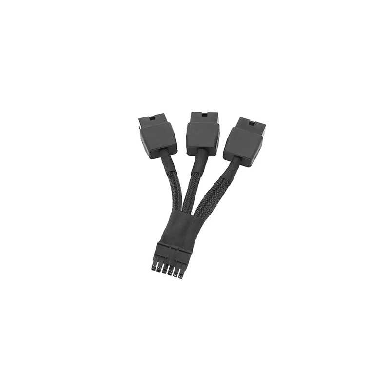 Replacement 12VHPWR 12+4Pin PCIE 5.0 to 3x8Pin (6+2P) Power Cable 10cm Braided