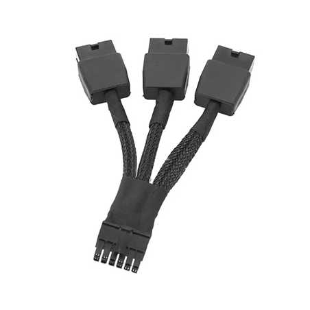 Replacement 12VHPWR 12+4Pin PCIE 5.0 to 3x8Pin (6+2P) Power Cable 10cm Braided