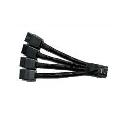 Replacement 12VHPWR 12+4Pin PCIE 5.0 to 4x8Pin (6+2P) Power Cable 10cm Braided