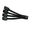 Replacement 12VHPWR 12+4Pin PCIE 5.0 to 4x8Pin (6+2P) Power Cable 10cm Braided