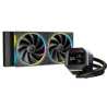 DeepCool LM240 Liquid CPU Cooler with 2.4" IPS Display, 240mm AIO, Dual 120mm ARGB Fans, Anti-Leak Technology, PWM Pump, Intel 