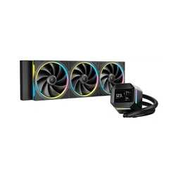 DeepCool LM360 Liquid CPU Cooler with 2.4" IPS Display, 360mm AIO, Triple 120mm ARGB Fans, Anti-Leak Technology, PWM Pump, Inte