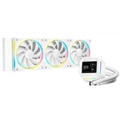 DeepCool LM360 Liquid CPU Cooler with 2.4" IPS Display, 360mm AIO, Triple 120mm ARGB Fans, Anti-Leak Technology, PWM Pump, Inte