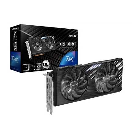 ASRock Intel Arc A750 Challenger SE OC 8GB GDDR6 Graphics Card, 2200 MHz Base Clock, Dual Fan, 3x DisplayPorts / 1x HDMI Port
