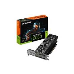 Gigabyte NVIDIA GeForce RTX 5050 OC Low Profile 8G, GDDR6 Graphics Card, 2560 Cuda Core, 2587MHz Core Clock, Triple Fan, 2x Disp