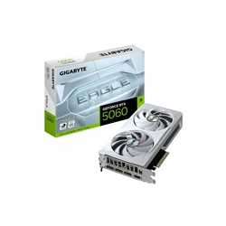 Gigabyte NVIDIA GeForce RTX 5060 EAGLE OC ICE 8GB GDDR7 Graphics Card, 3840 CUDA Cores, 2550 MHz Core Clock, Dual Fan, White, 3x