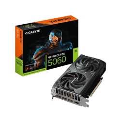 Gigabye NVIDIA GeForce RTX 5060 WINDFORCE MAX OC 8G GDDR7 Graphics Card, 3840 CUDA Cores, 2512 MHz Core Clock, Dual Fan, 3x Disp