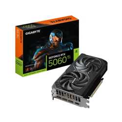 Gigabyte NVIDIA GeForce RTX 5060 Ti Windforce Max OC 8GB GDDR7 Graphics Card, 4608 CUDA Cores, 2587 MHz Core Clock, Dual Fan, 3x