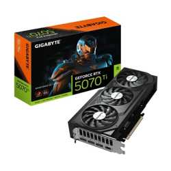 Gigabyte NVIDIA GeForce RTX 5070 Ti WINDFORCE OC V2 16GB GDDR7 Graphics Card, 8960 CUDA Cores, 2497 MHz Core Clock, Triple Fan, 