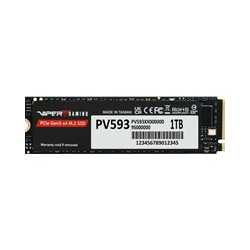 Partiot PV593 (PV593P1TBM28H) 1TB NVMe SSD, M.2 Interface, PCIe Gen5 x4, 2280, Read/Write up to 14,000 / 13,000 MB/s, 5 Year War