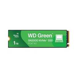 WD Green SN3000(WDS100T4G0E-00CPSO) 1TB NVMe SSD, M.2 Interface, PCIe Gen4, 2280, Read 5000MB/s, Write 4200MB/s, 3 Year Limited 
