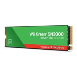 WD Green SN3000 (WDS200T4G0E-00CPS0) 2TB NVMe SSD, M.2 Interface, PCIe Gen4, 2280, Read 5000MB/s, Write 4200MB/s, 3 Year  Limite