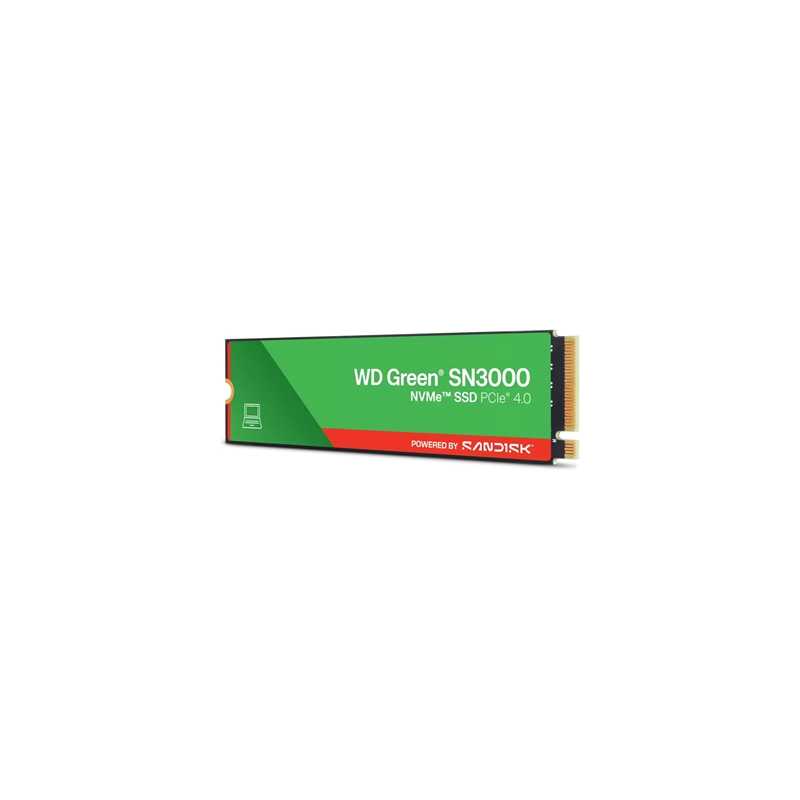 WD Green SN3000 (WDS200T4G0E-00CPS0) 2TB NVMe SSD, M.2 Interface, PCIe Gen4, 2280, Read 5000MB/s, Write 4200MB/s, 3 Year  Limite
