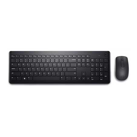 Dell KM3322W-R Wireless Keyboard and Mouse Set for Windows, 2.4GHz Wireless, QWERTY UK English Layout, Black
