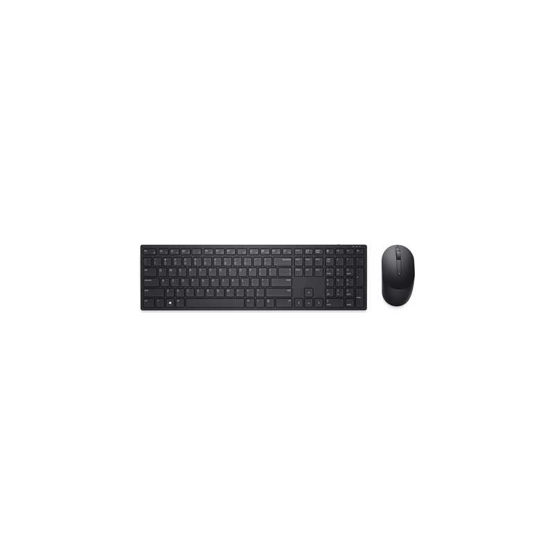 Dell KM5221W Pro Wireless Keyboard and Mouse Set for Windows, 2.4GHz Wireless, QWERTY UK English Layout, Black