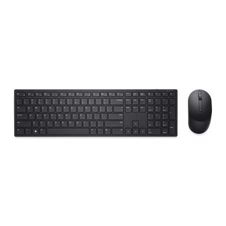 Dell KM5221W Pro Wireless Keyboard and Mouse Set for Windows, 2.4GHz Wireless, QWERTY UK English Layout, Black