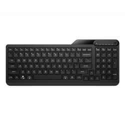 HP 475 Dual-Mode Wireless Keyboard, Bluetooth or 2.4Ghz Wireless, Pair up to 3 Devices, 12 Progammable Keys, Qwerty UK English L