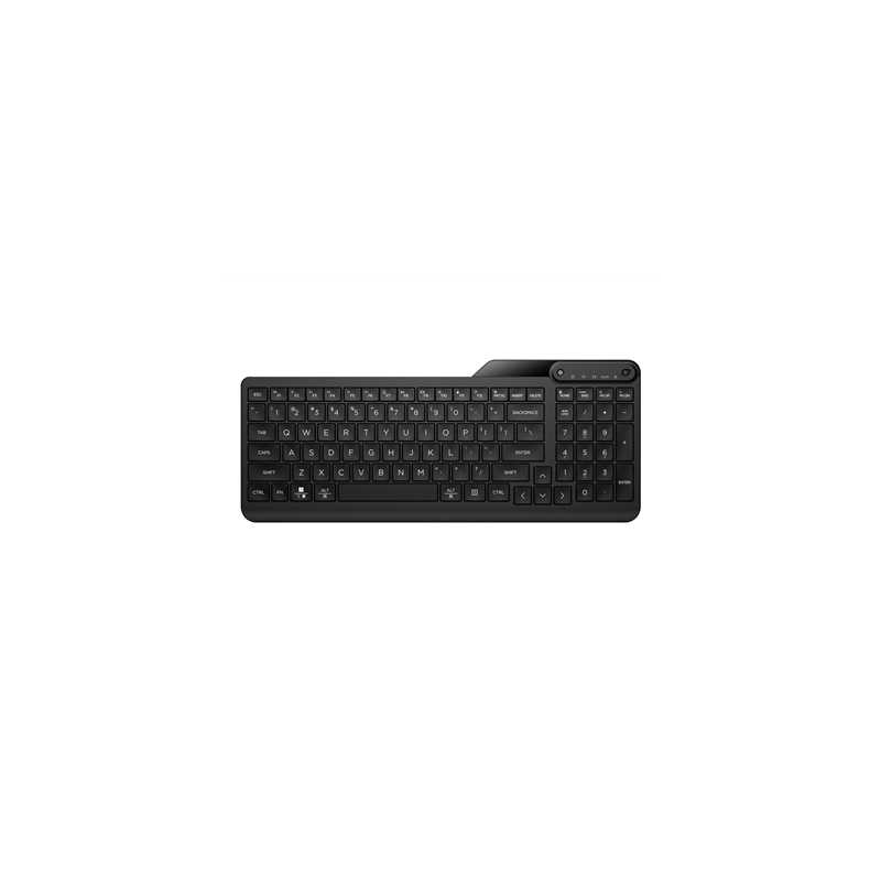 HP 475 Dual-Mode Wireless Keyboard, Bluetooth or 2.4Ghz Wireless, Pair up to 3 Devices, 12 Progammable Keys, Qwerty UK English L