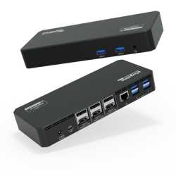 Plugable UD-6950PDZ USB-C Triple Monitor 4K 60W USB-C PD Docking Station