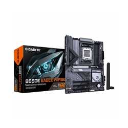 Gigabyte B650E EAGLE WIFI6E AMD AM5 Socket Motherboard, ATX, 4x DDR5 Slots, 3x M.2 Socket, Fitted I/O Shield, 2.5GbE LAN, Wi-Fi 