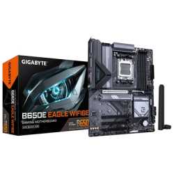 Gigabyte B650E EAGLE WIFI6E AMD AM5 Socket Motherboard, ATX, 4x DDR5 Slots, 3x M.2 Socket, Fitted I/O Shield, 2.5GbE LAN, Wi-Fi 