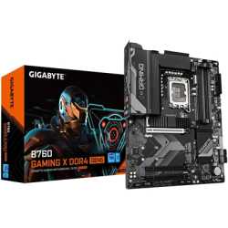 Gigabyte B760 GAMING X DDR4 GEN5 Intel 1700 Socket Motherboard, ATX, 4x DDR4 Slots, 3x M.2 Sockets, Fitted I/O Shield, 2.5GbE LA