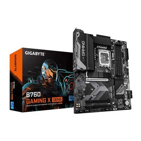 Gigabyte B760 GAMING X GEN5 Intel 1700 Socket Motherboard, ATX, 4x DDR5 Slots, 3x M.2 Socket, 2.5GbE LAN, 1x HDMI Port / 1x Disp