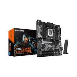 Gigabyte B760 GAMING X WIFI6E GEN5 Socket Motherboard, ATX, 4x DDR5 Slots, 3x M.2 Socket, 2.5GbE LAN, Wi-Fi 6E, 1x HDMI Port / 1