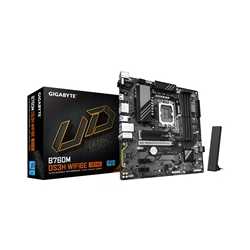Gigabyte B760M DS3H WIFI6E GEN5 Intel 1700 Socket Motherboard, Micro-ATX, 4x DDR5 Slots, 2x M.2 Socket, 2.5GbE LAN, Wi-Fi 6E, 1x