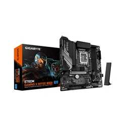 Gigabyte B760M GAMING X WIFI6E GEN 5 INTEL Socket Motherboard, Micro-ATX, 4x DDR5 Slots, 2x M.2 Socket, 2.5GbE LAN, Wi-Fi 6E, 1x
