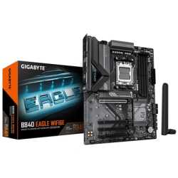 Gigabyte B840 EAGLE WIFI6E AMD AM5 Socket Motherboard, ATX, 4x DDR5 Slots, 3x M.2 Socket, Fitted I/O Shield, 2.5GbE LAN, Wi-Fi 6