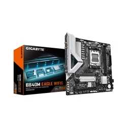 Gigabyte B840M EAGLE WIFI6 AMD AM5 Socket Motherboard, Micro-ATX, 2x DDR5 Slots, 2x M.2 Socket, Fitted I/O Shield, 2.5GbE LAN, W