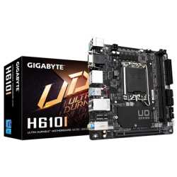 Gigabyte H610I Intel 1700 Socket Motherboard, Mini-ITX, 2x DDR5 Slots, 1x M.2 Socket, GbE LAN, 1x D-Sub / 2x DisplayPort / 1x HD