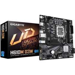 Gigabyte H610M D3W (Rev. 1.1) Intel 1700 Socket Motherboard, Micro-ATX, 2x DDR5 Slots, 1x M.2 Socket, GbE LAN, 1x DisplayPort / 