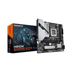 Gigabyte H810M GAMING WIFI6 Intel 1851 Socket Motherboard, Micro-ATX, 2x DDR5 Slots, 1x M.2 Socket, Fitted I/O Shield, 2.5GbE LA