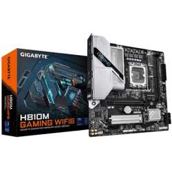 Gigabyte H810M GAMING WIFI6 Intel 1851 Socket Motherboard, Micro-ATX, 2x DDR5 Slots, 1x M.2 Socket, Fitted I/O Shield, 2.5GbE LA