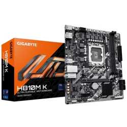 Gigabyte H810M K Intel 1851 Socket Motherboard, Micro ATX, 2x DDR5 Slots, 1x M.2 Socket, GbE LAN, 1x DisplayPort / 1x HDMI Port
