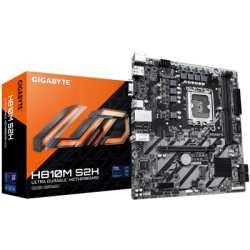 Gigabyte H810M S2H Intel 1851 Socket Motherboard, Micro-ATX, 2x DDR5 Slots, 1x M.2 Socket, GbE LAN, 1x D-Sub / 1x DisplayPort / 
