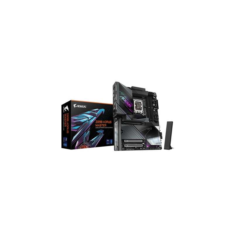 Gigabyte Z890 AORUS MASTER Intel 1851 Socket Motherboard, ATX, 4x DDR5 Slots, 5x M.2 Sockets, Fitted I/O Shield, 10GbE LAN, Wi-F