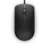 Dell MS116 Wired USB Mouse, 2-Buttons, 1000dpi and Optical Tracking, Ambidextrous Design for PC, Mac and Laptop, Black