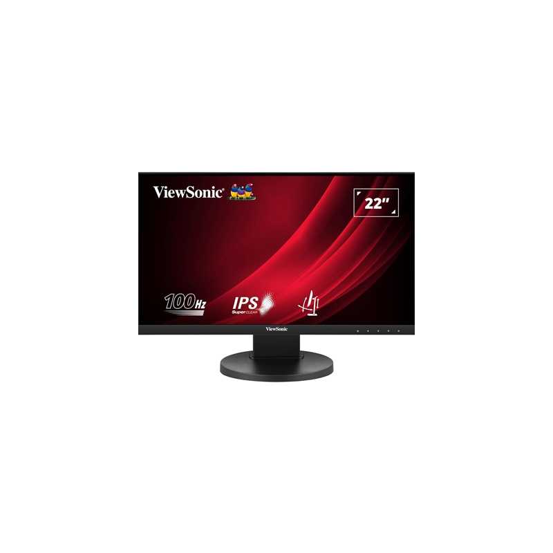 Viewsonic VG2208A-HD 22-Inch Full HD Monitor, 1080p, 1920 x 1080 resolution, 100Hz, HDMI, VGA, DisplayPort, 5ms, LED, VA Panel, 