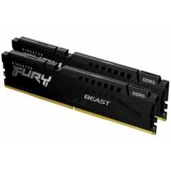 Kingston FURY Beast KF564C32BBEK2-32 32GB (2x 16GB) DIMM System Memory, 6400MHz, DDR5, CL32, Black, Intel XMP, AMD EXPO
